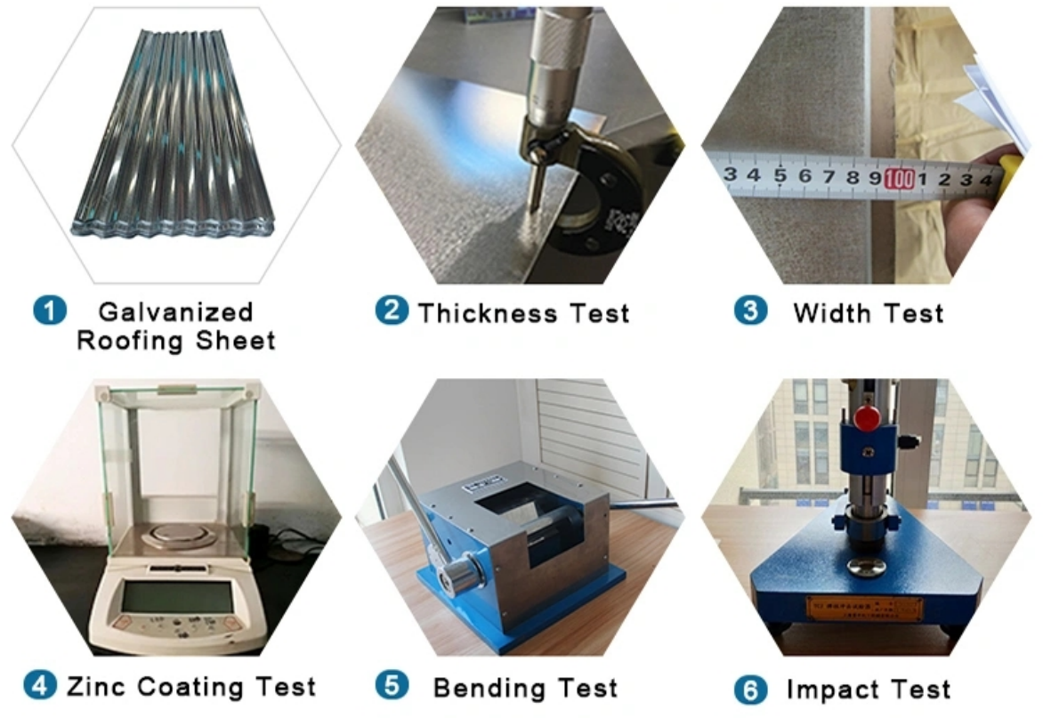 Roofing sheet quality inspection